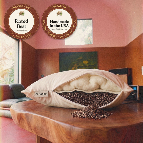 Circadian Buckwool Hybrid Pillow
