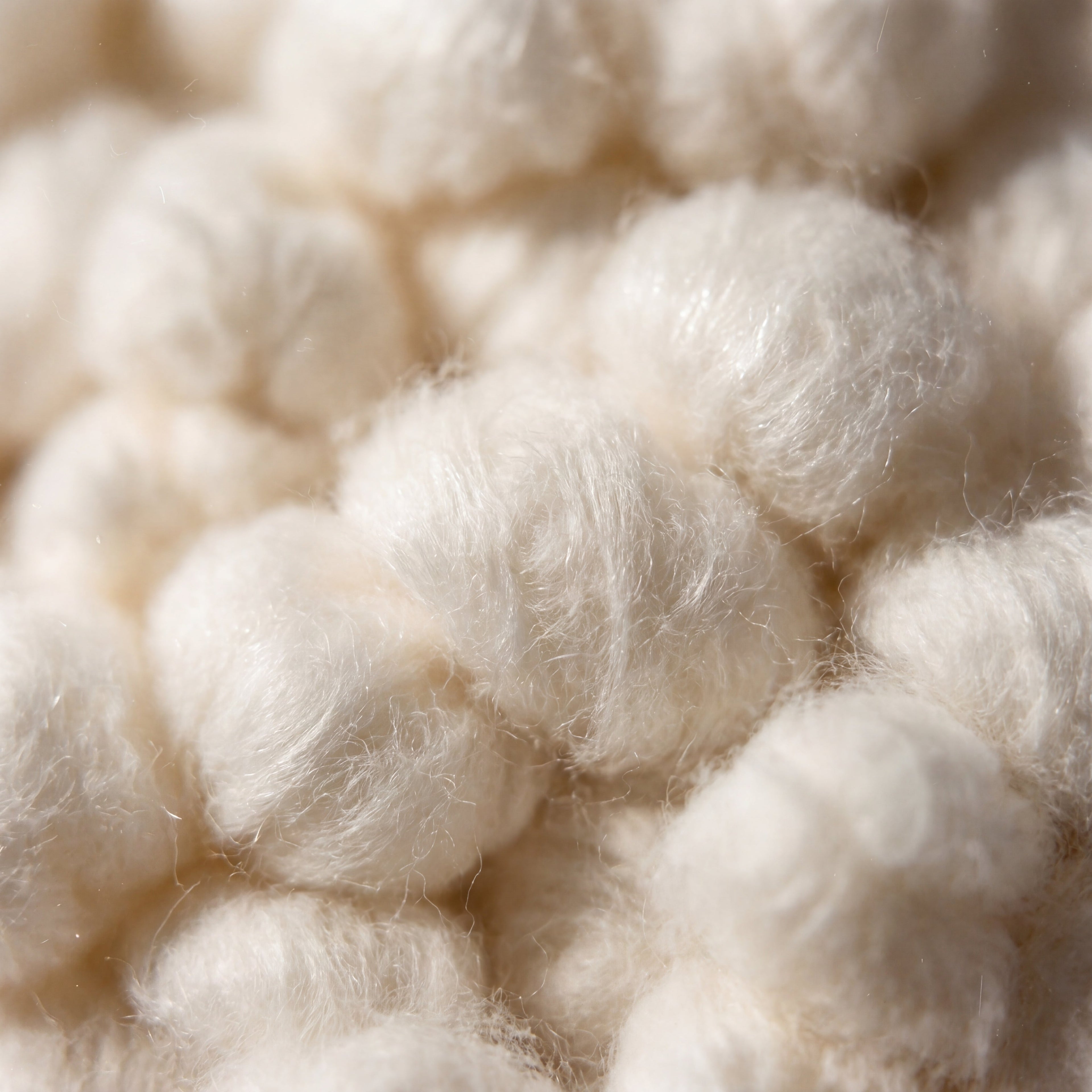Circadian's GOTS-certified organic cotton fill refill, soft white fluffy puffs to restore your pillow's loft